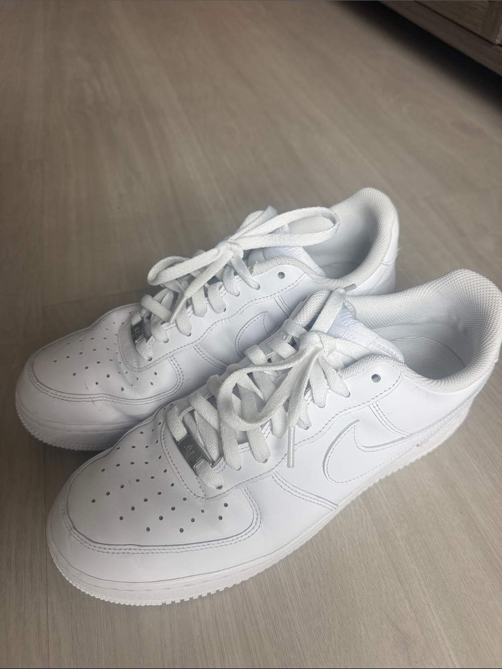 White Air Force One Sneakers - Classic Low-Top Shoe